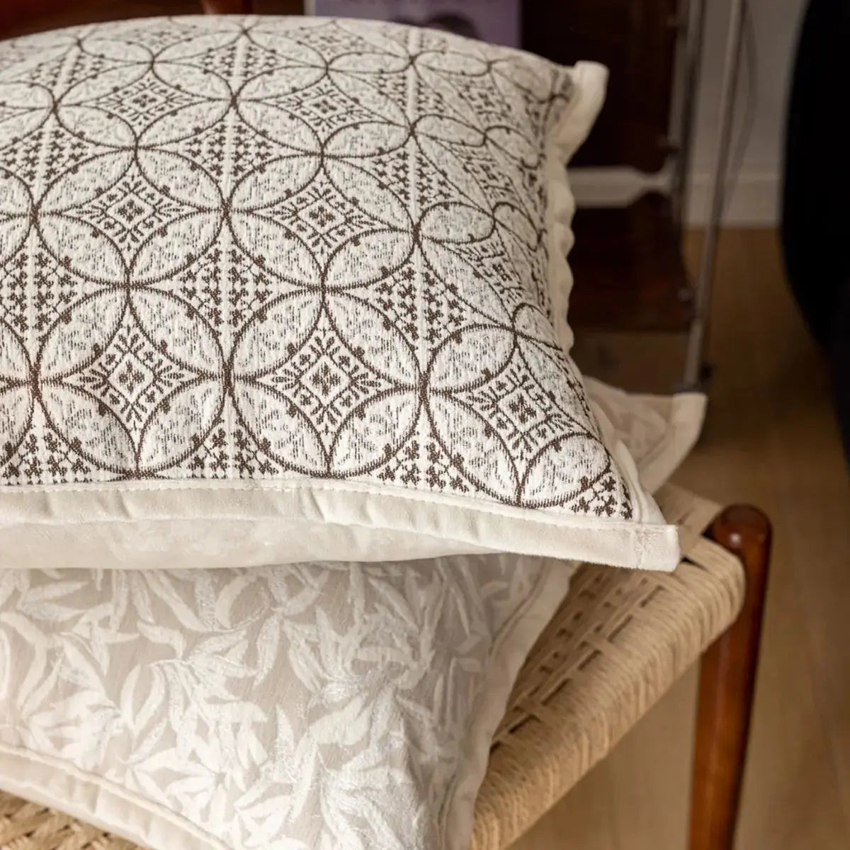 Yvona Beige Cushion Cover A Speckled Space