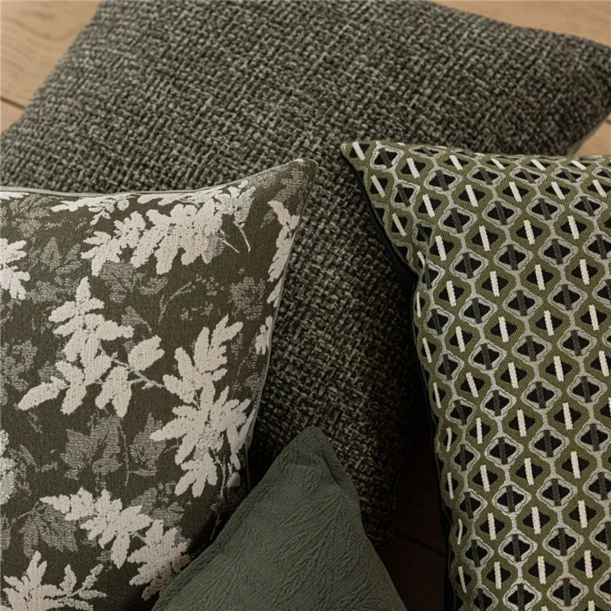 Zyer Green Cushion Cover B Speckled Space