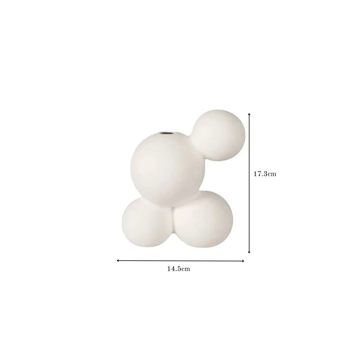Hoopey Ceramic Decorative Vase Speckled Space