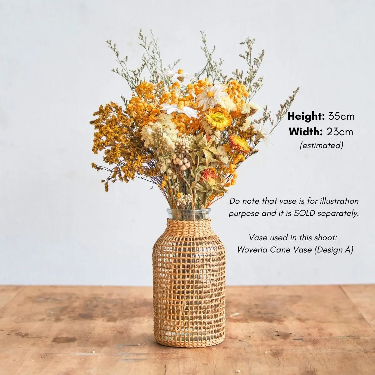 Dried Floral Arrangement L Speckled Space