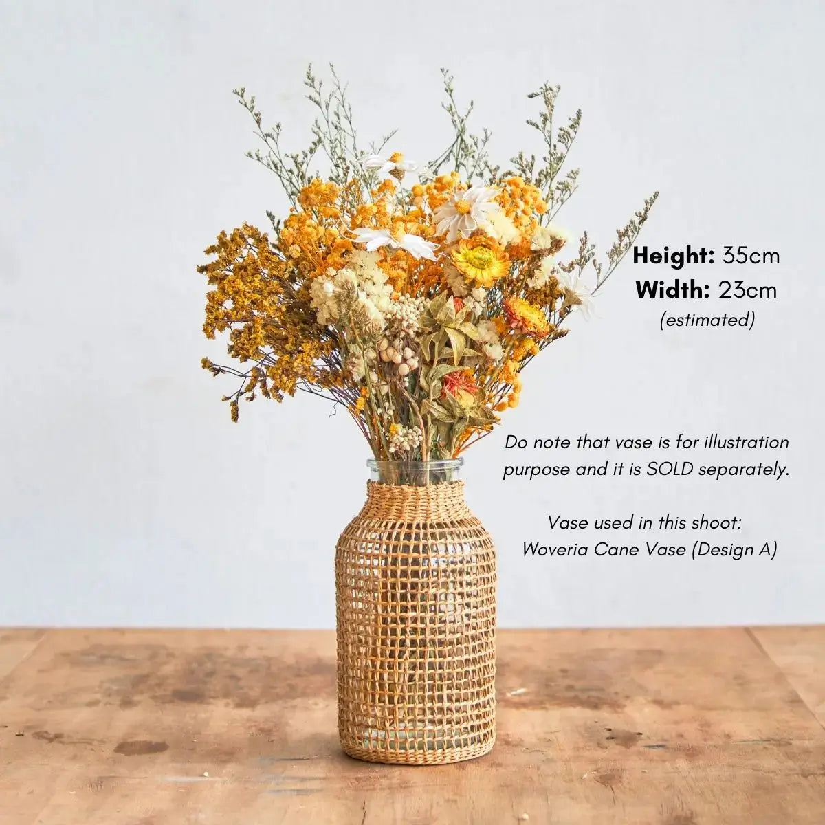 Dried Floral Arrangement L Speckled Space