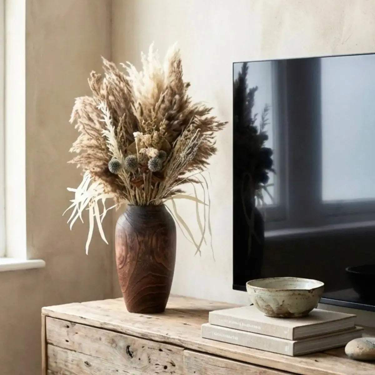 Dried Floral Pampas Arrangement B Speckled Space