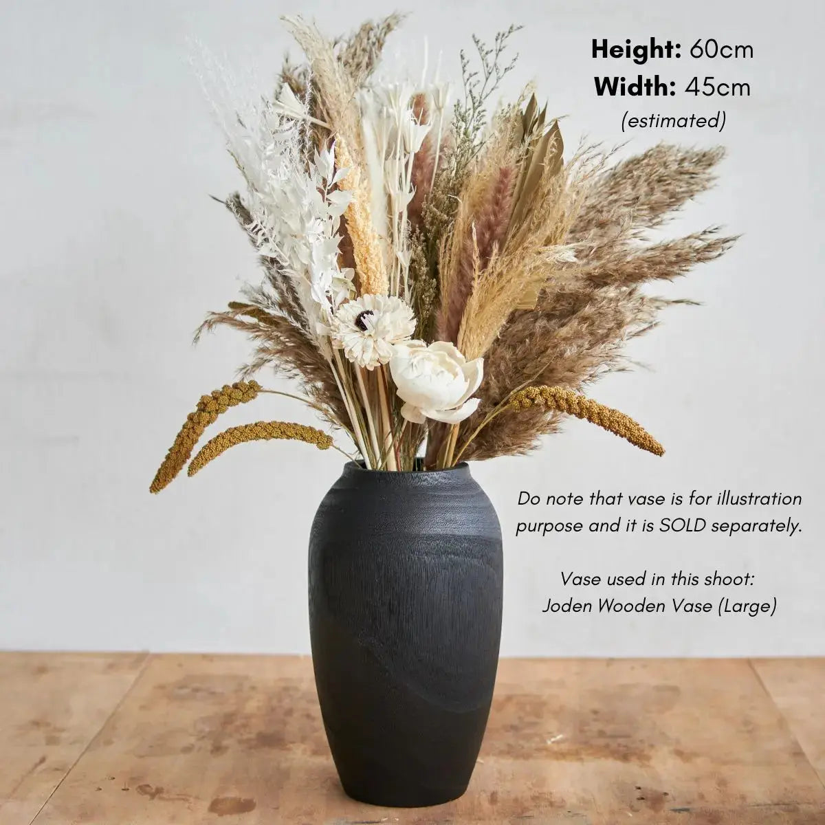 Dried Floral Pampas Arrangement E Speckled Space