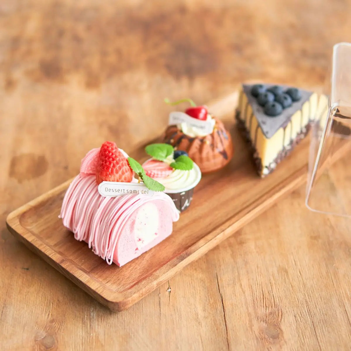 Jamie Dessert Holder with Acrylic Lid Speckled Space