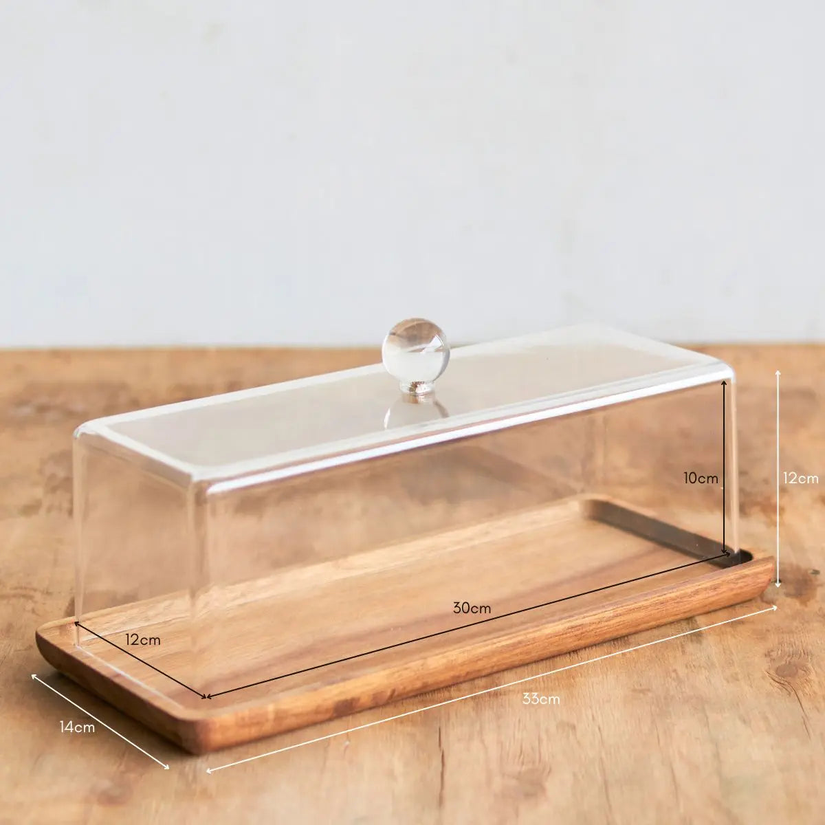 Jamie Dessert Holder with Acrylic Lid Speckled Space