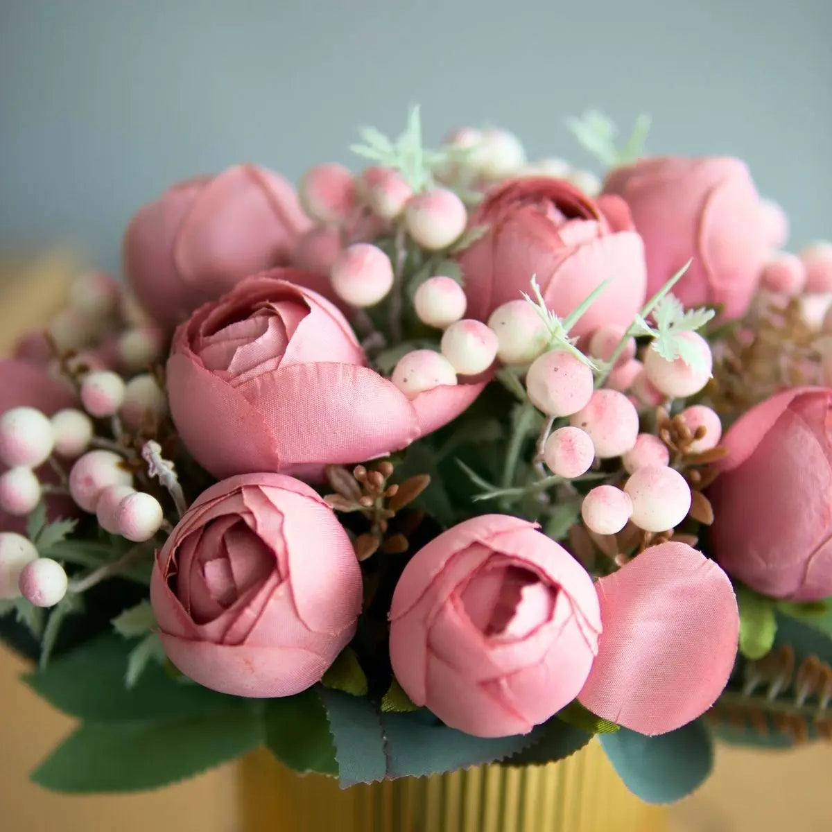 Peony Dark PInk Floral Arrangement Speckled Space
