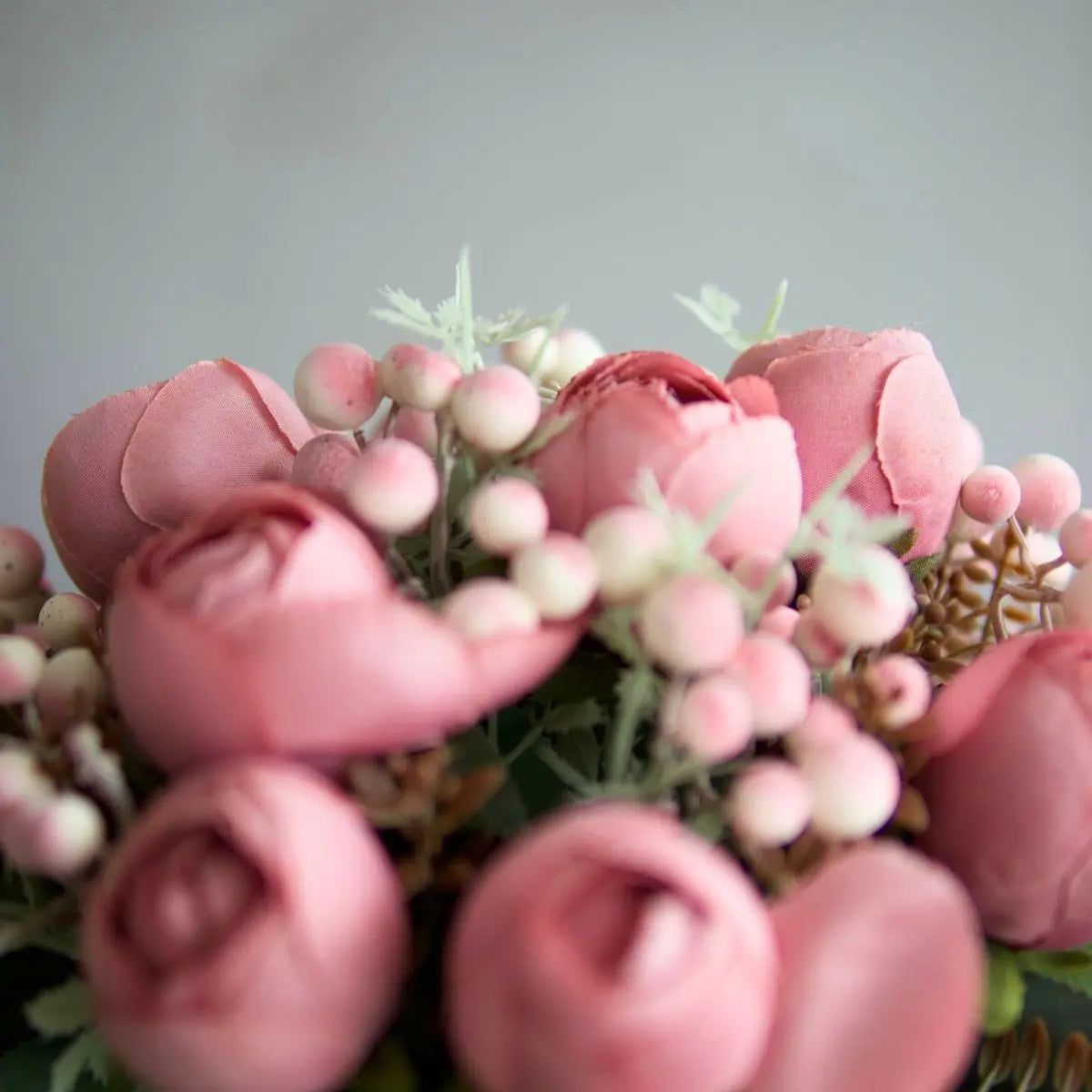 Peony Dark PInk Floral Arrangement Speckled Space