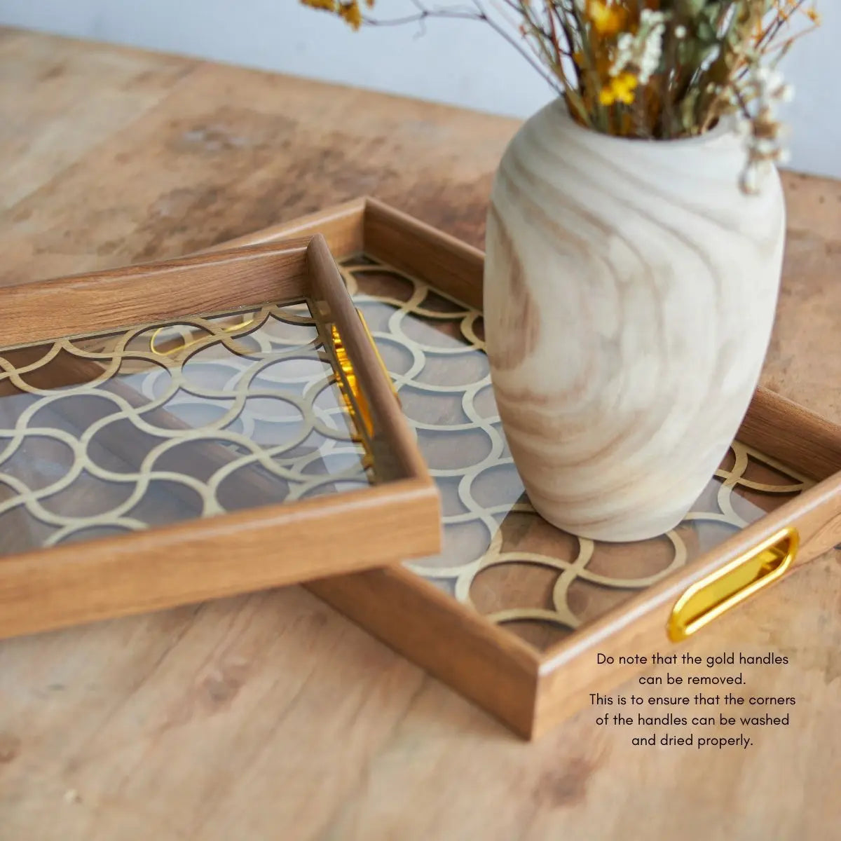 Milton Acrylic Decorative Serving Tray Speckled Space