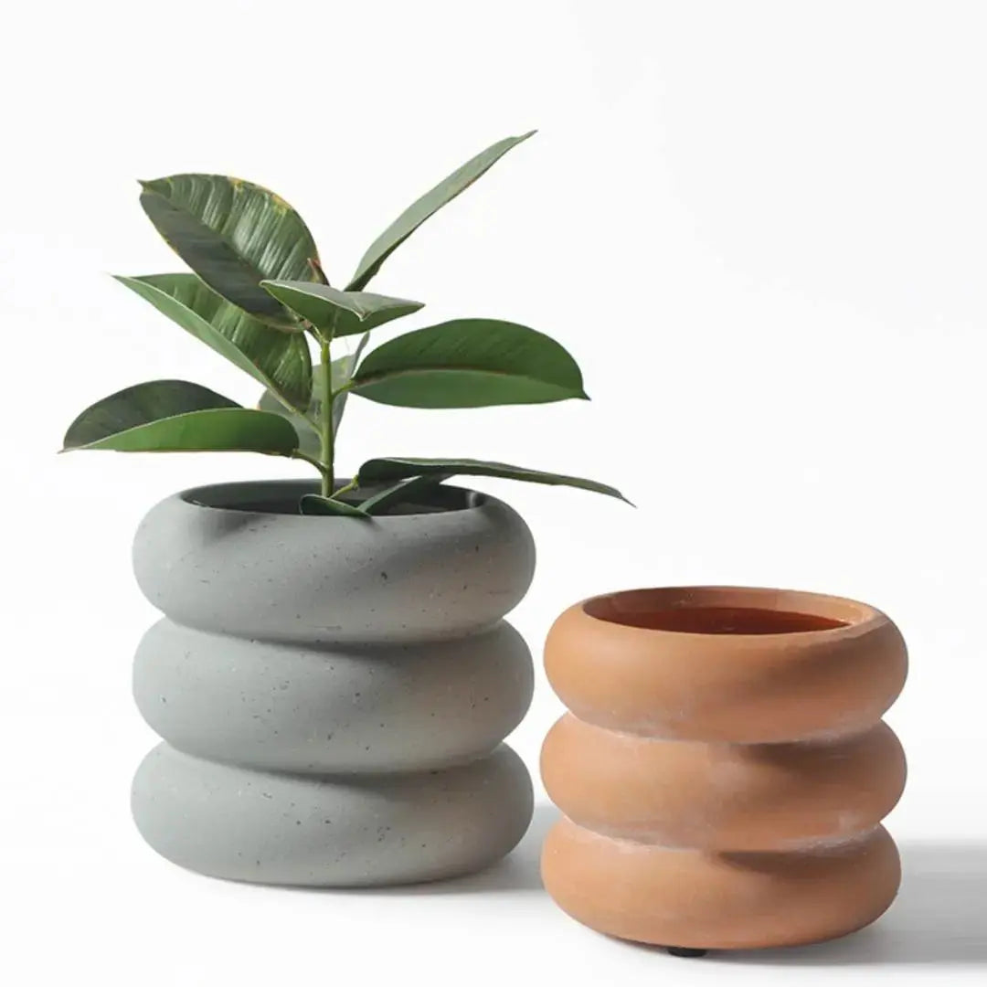 Fahlmain Ceramic Flower Pot-Speckled Space