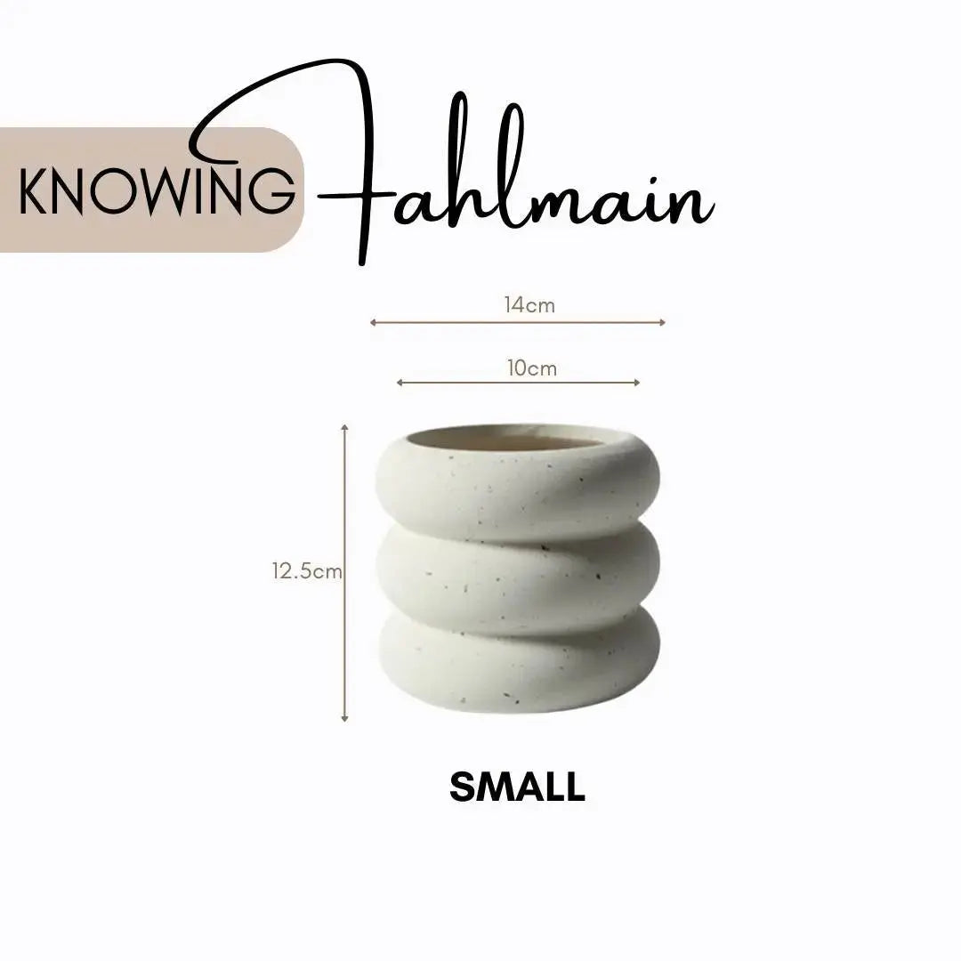 Fahlmain Ceramic Flower Pot-Speckled Space
