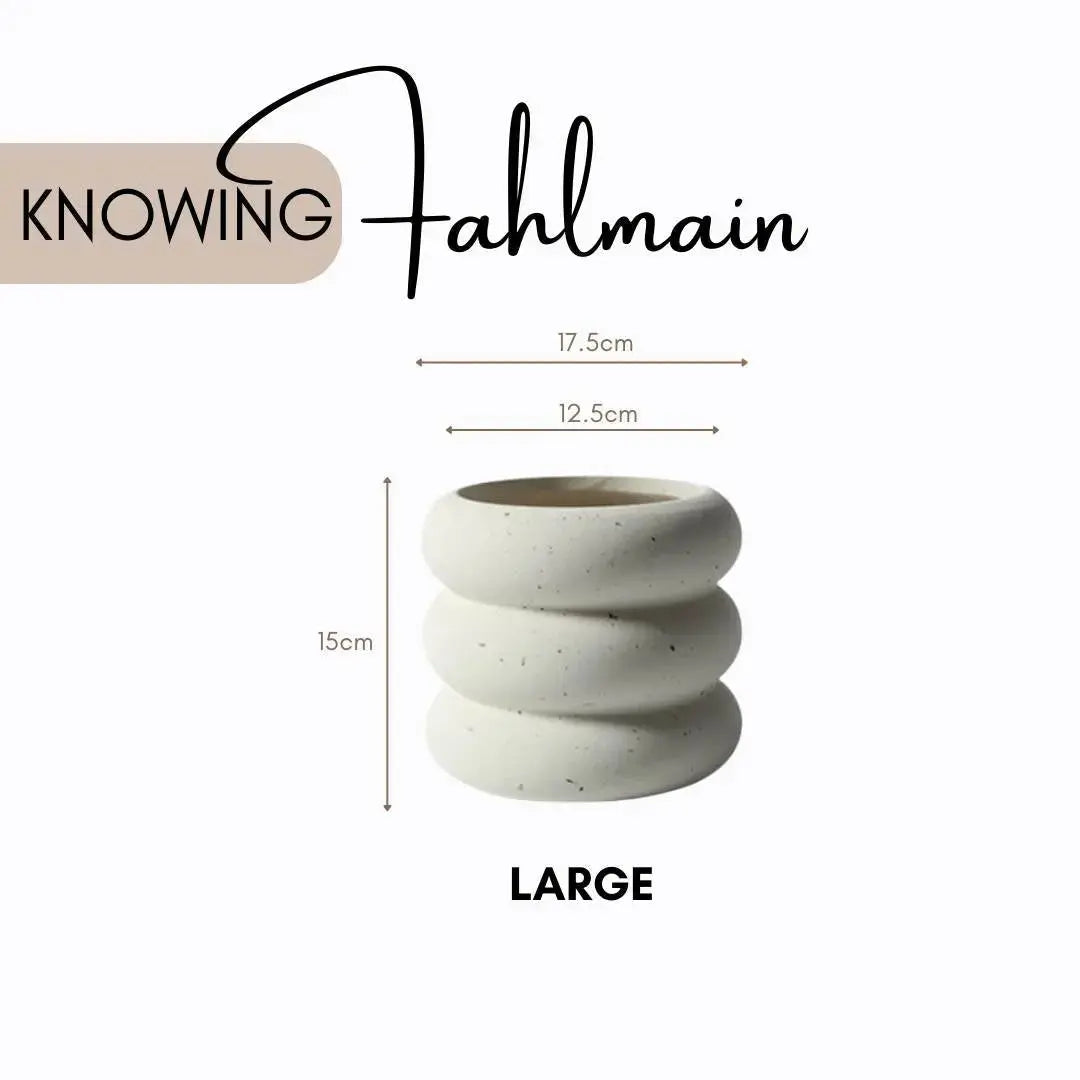 Fahlmain Ceramic Flower Pot-Speckled Space