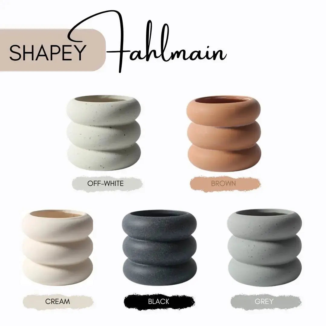 Fahlmain Ceramic Flower Pot-Speckled Space