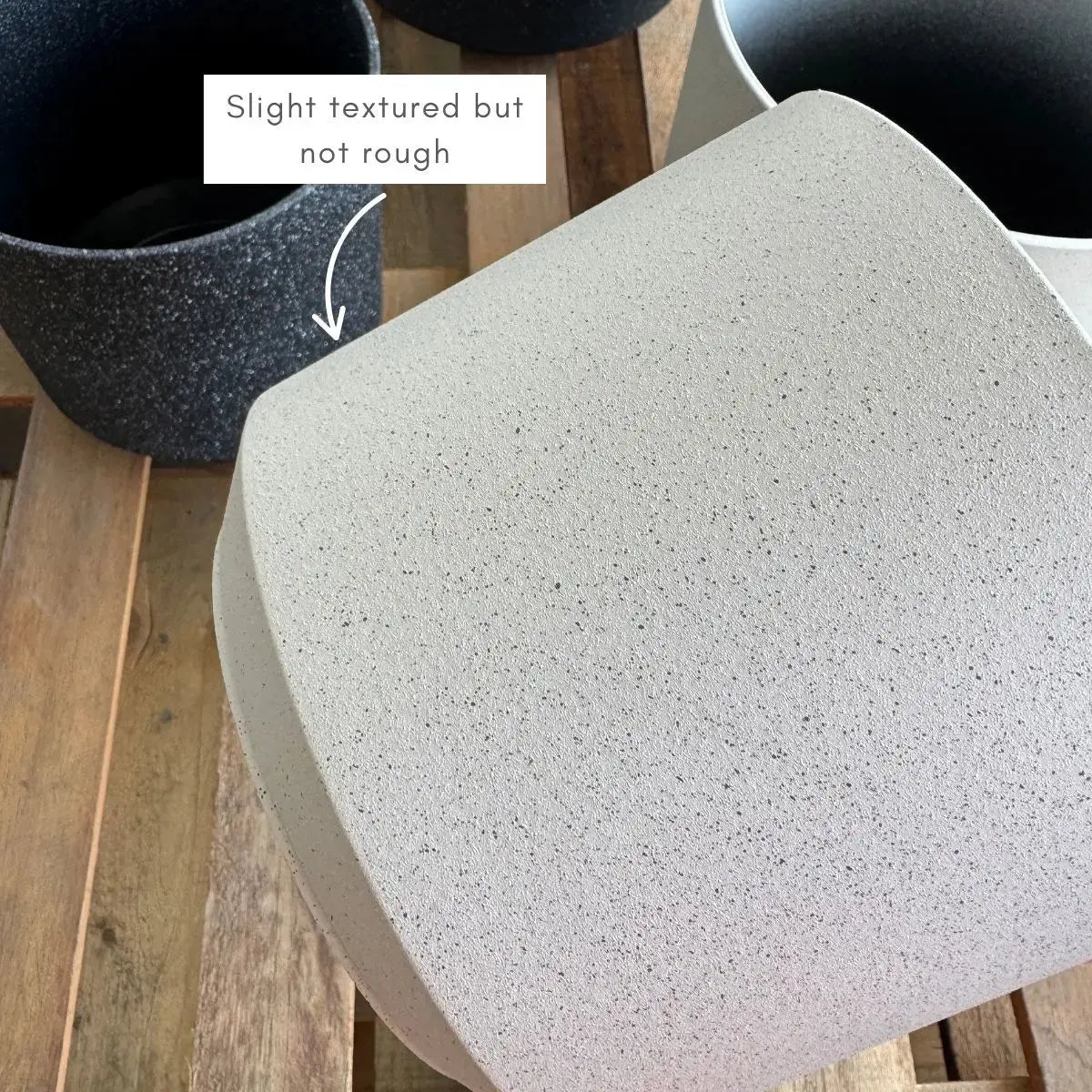 Borg Premium Thick Plastic Flower Pot Speckled Space