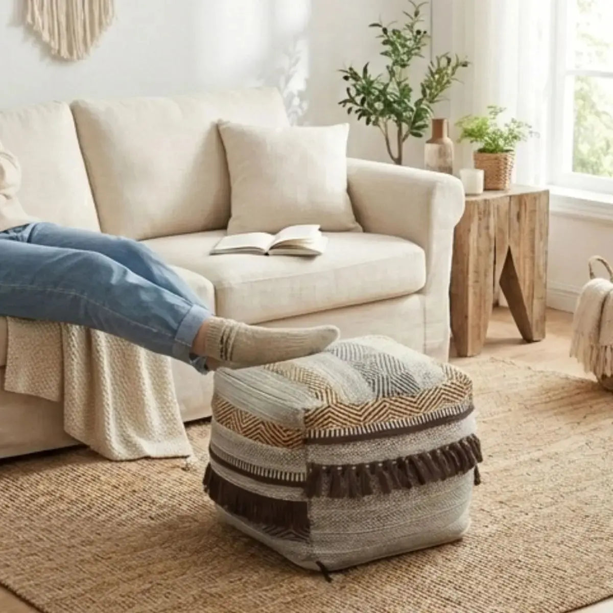 Hoshrino Sofa Ottoman Speckled Space