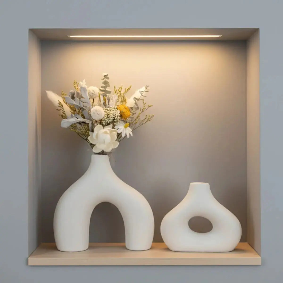 Aurelly Ceramic Decorative Vase Speckled Space
