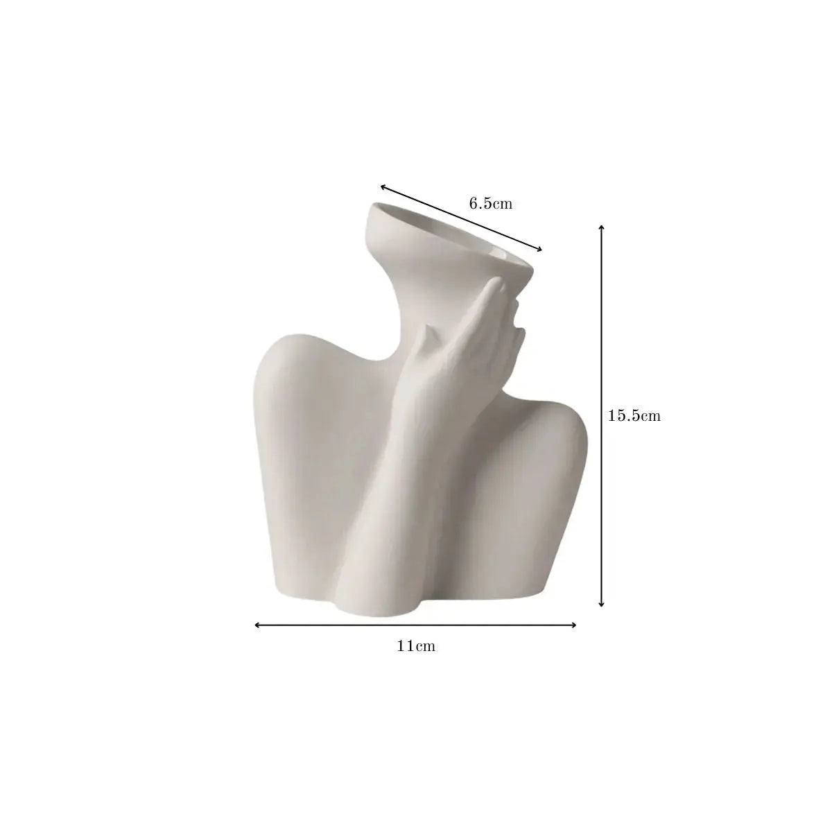 Everino Ceramic Decorative Vase Speckled Space