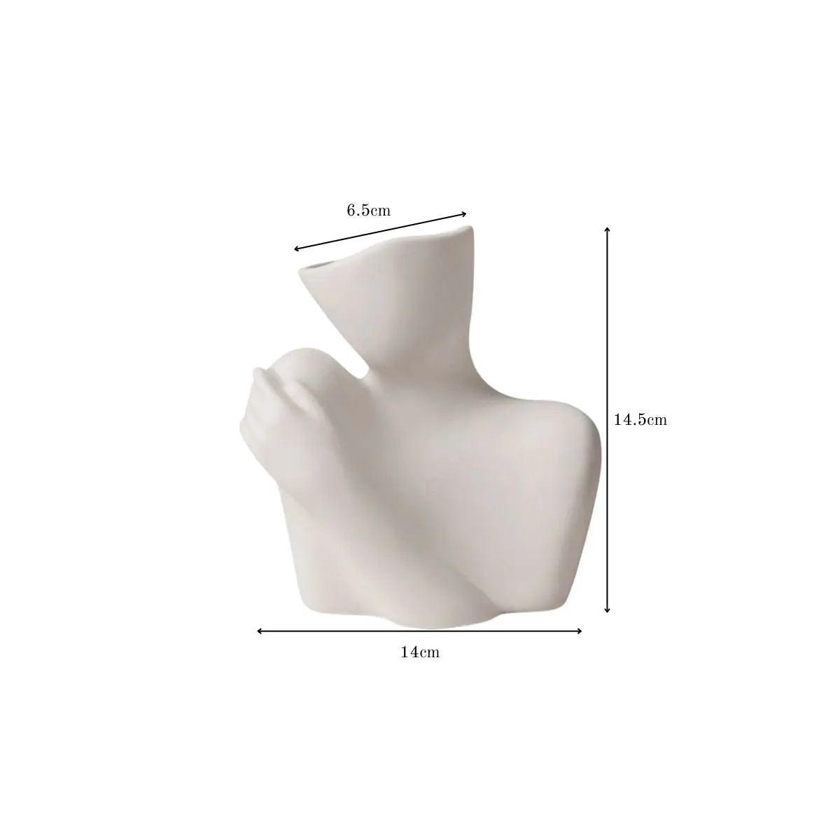 Everino Ceramic Decorative Vase Speckled Space