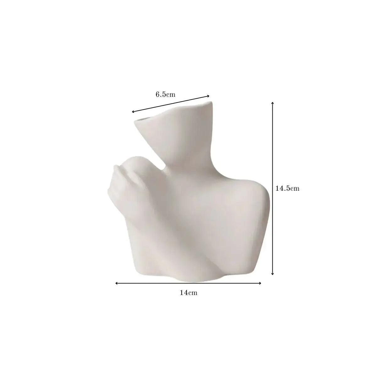 Everino Ceramic Decorative Vase Speckled Space