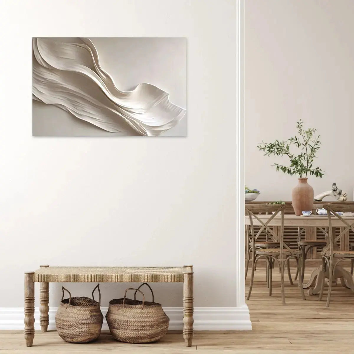 Flosanto Sandstone Canvas Hand-painted Wall Art-Speckled Space
