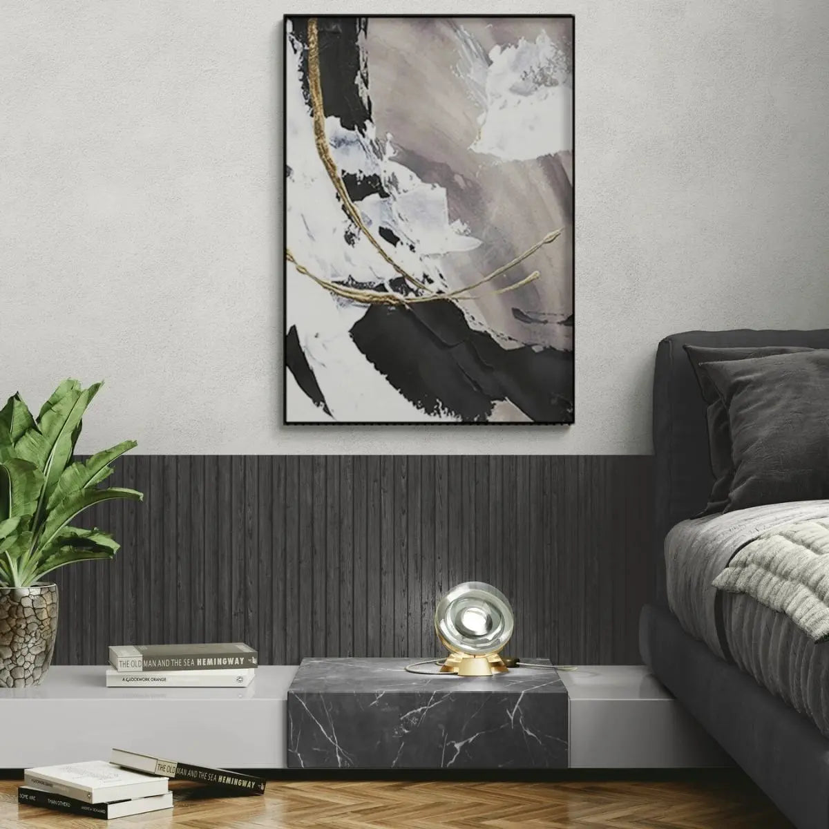 Denvy Hand-Painted Wall Art-Speckled Space