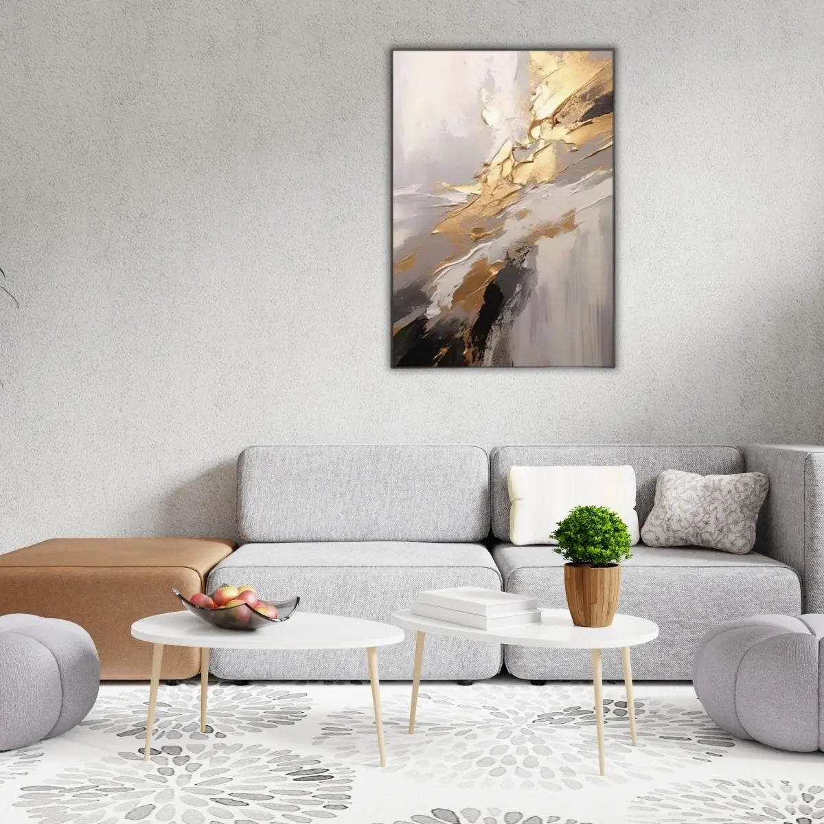 Gynor Hand-painted Wall Art-Speckled Space