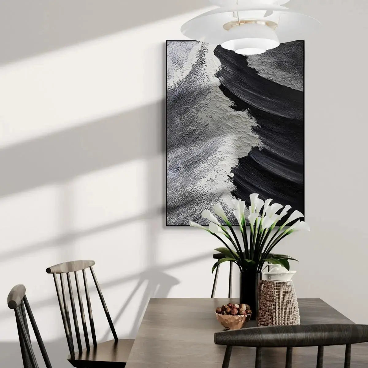Rubea Hand-Painted Wall Art-Speckled Space