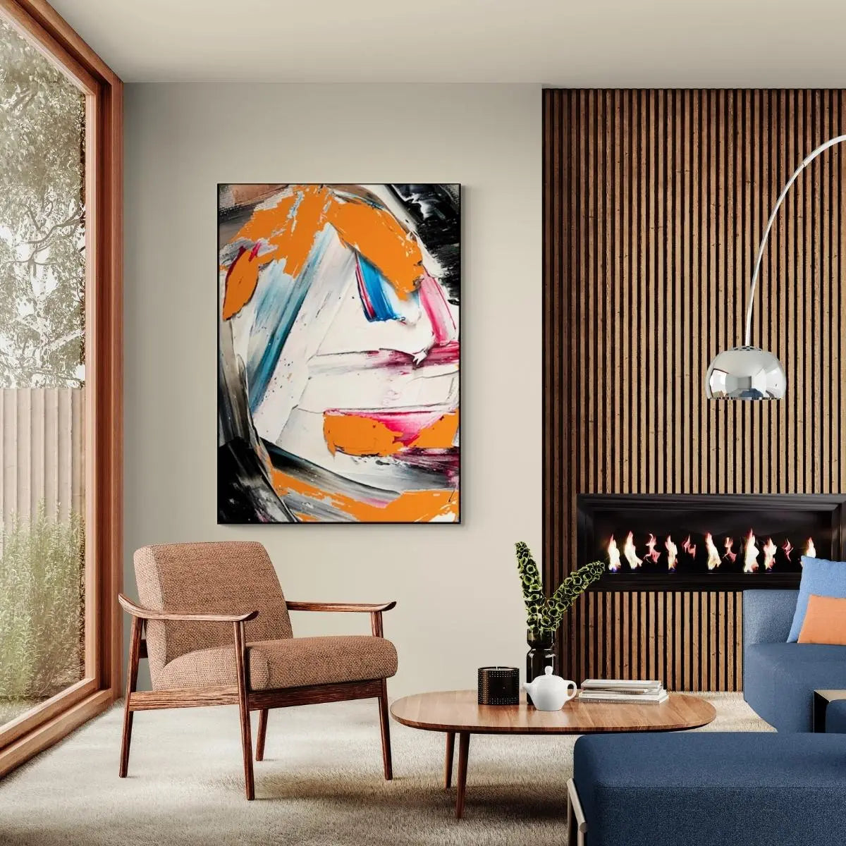 Kanopy Hand-Painted Wall Art-Speckled Space