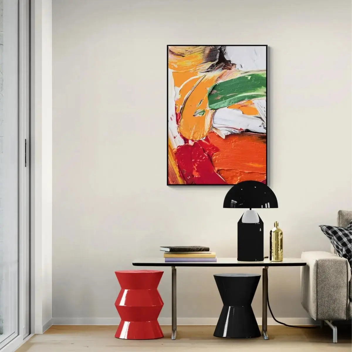 Kempo Hand-Painted Wall Art-Speckled Space
