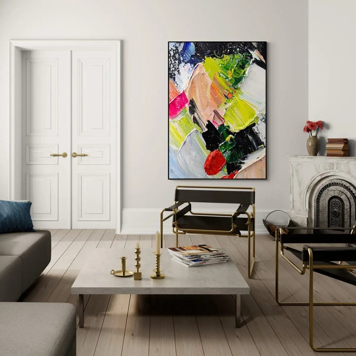 Kremlino Hand-Painted Wall Art-Speckled Space