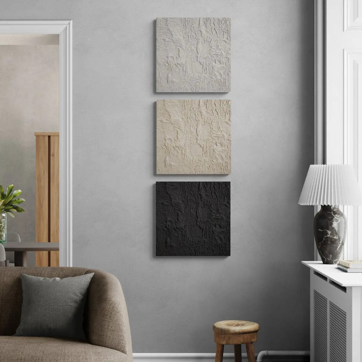 Pilao Hand-Painted Wall Art-Speckled Space