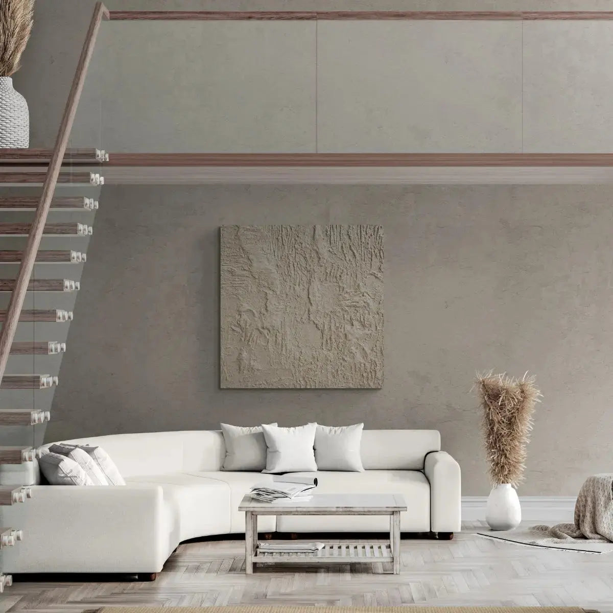 Pilao Hand-Painted Wall Art-Speckled Space