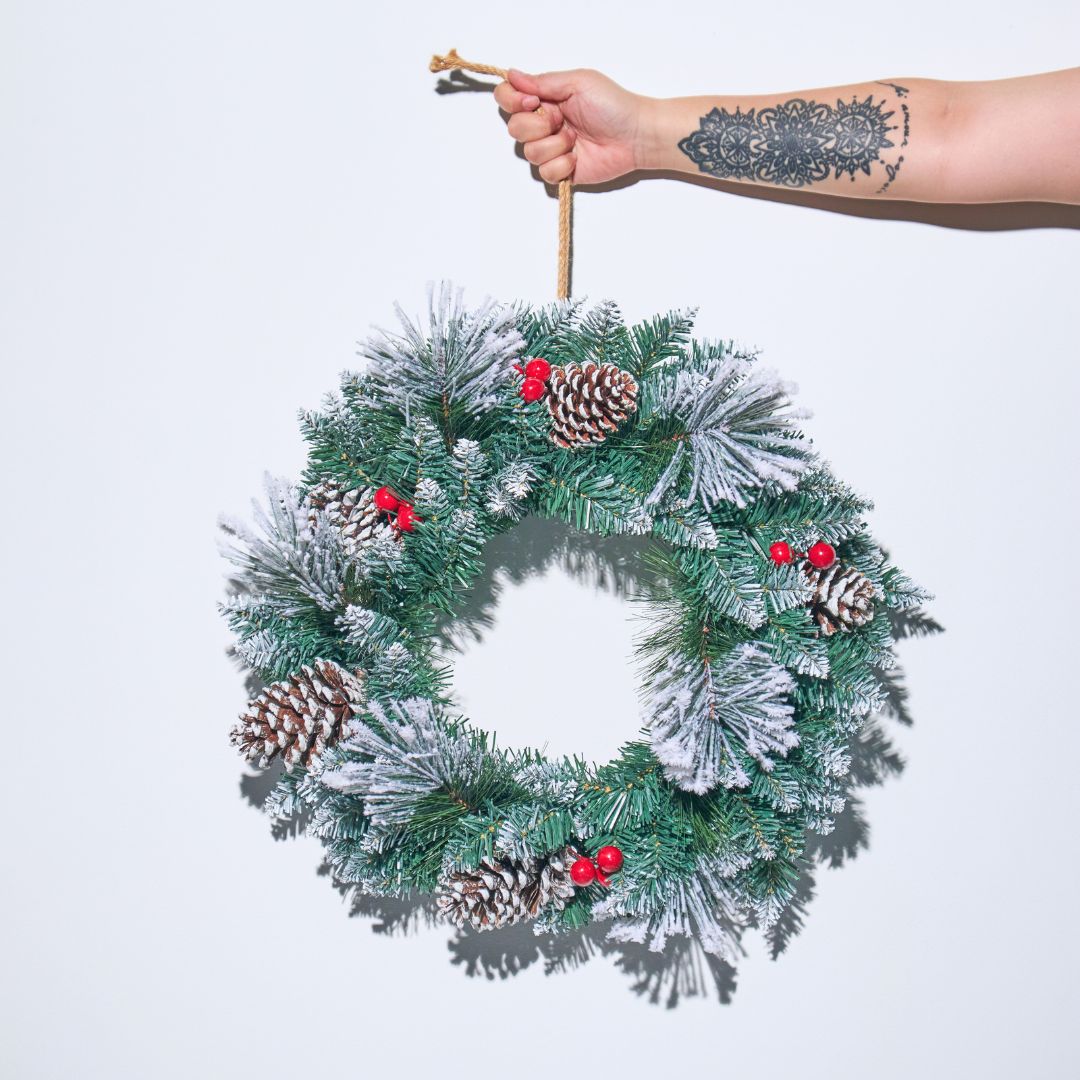 Speckled Space Christmas Wreath