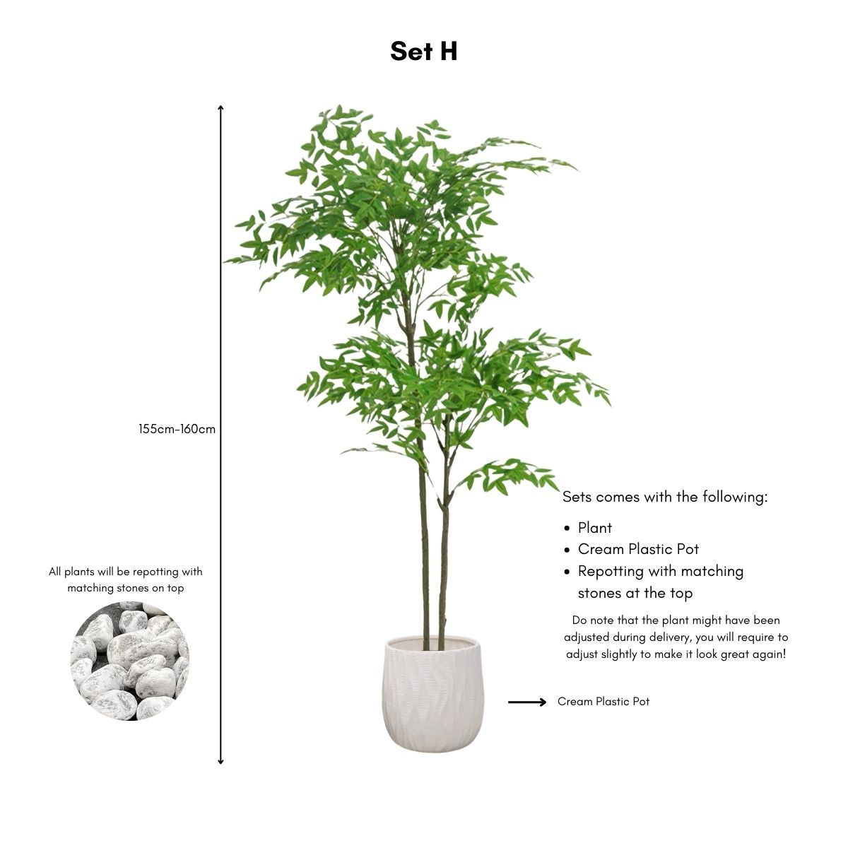 Faux Nandina Domestica Plant