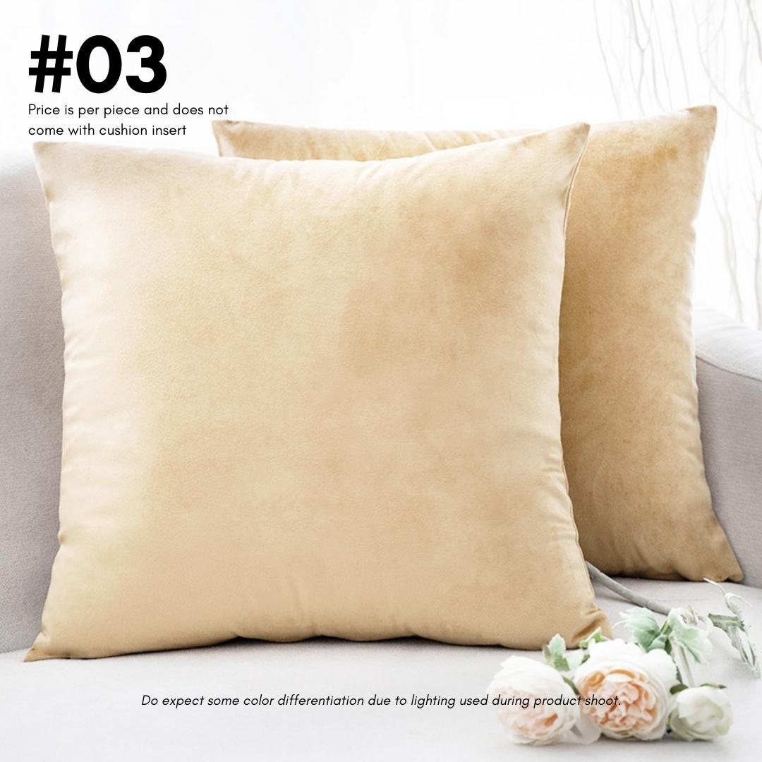 Vivian Solid Velvet Cushion Cover