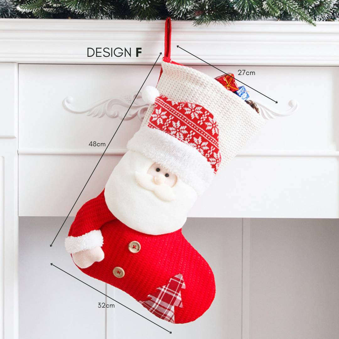 Christmas Hanging Decorative Socks Design F