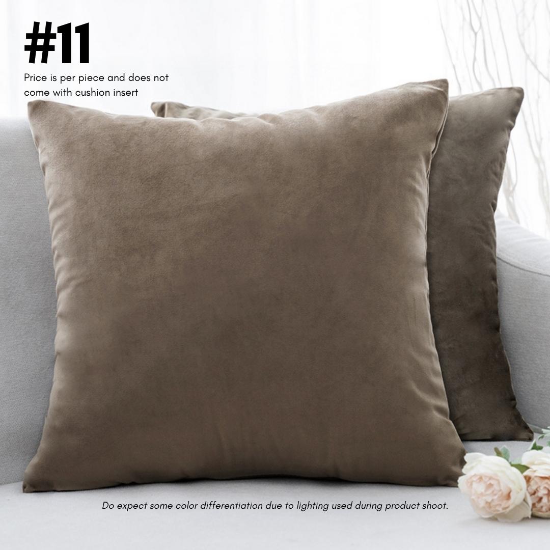 Vivian Solid Velvet Cushion Cover