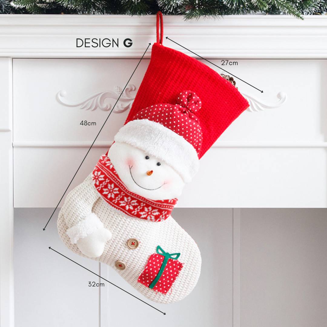 Christmas Hanging Decorative Socks Design G