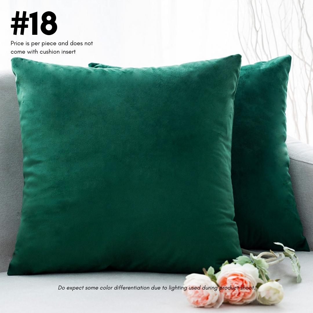 Vivian Solid Velvet Cushion Cover