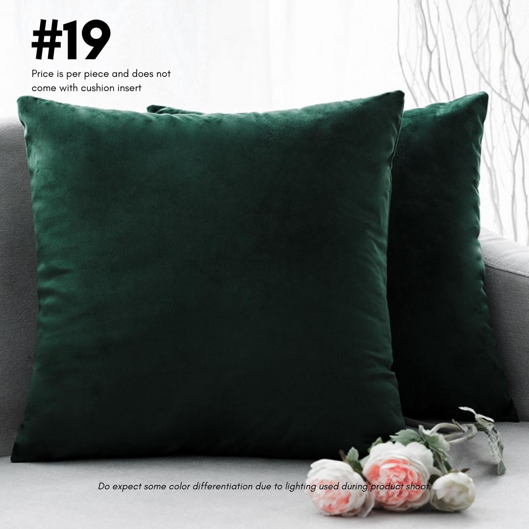 Vivian Solid Velvet Cushion Cover