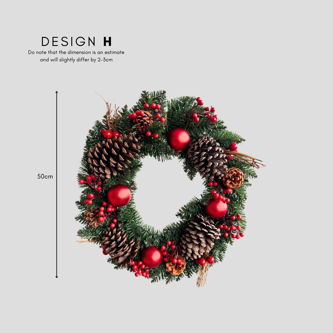 Bellery Christmas Wreath H-Speckled Space