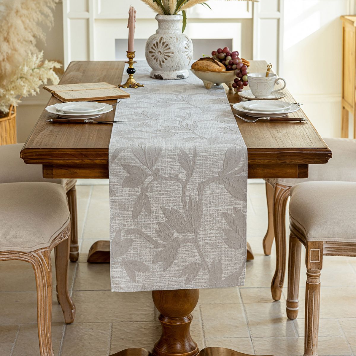 Loomier Grey Table Runner