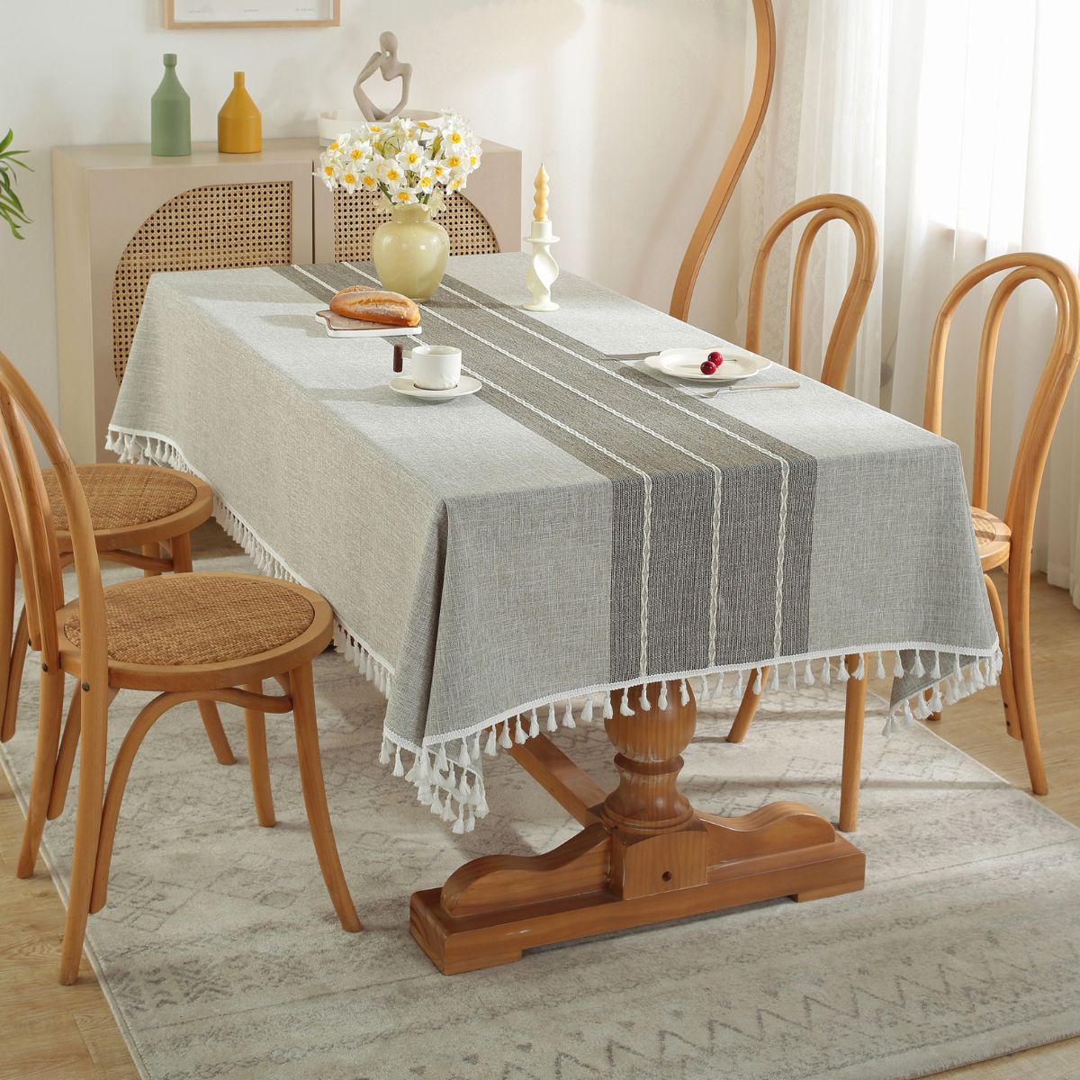 Stellov Grey Table Cloth