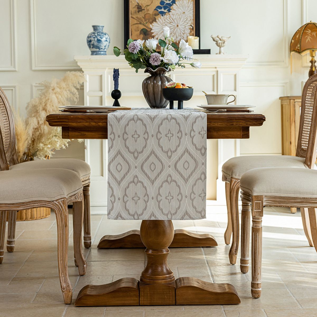 Marlowe Grey Table Runner