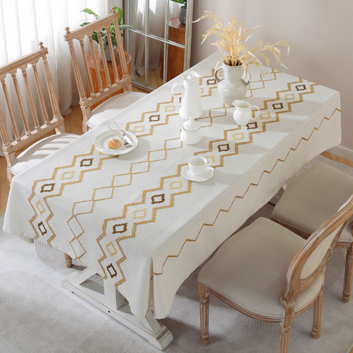 Maeve Beige Table Cloth