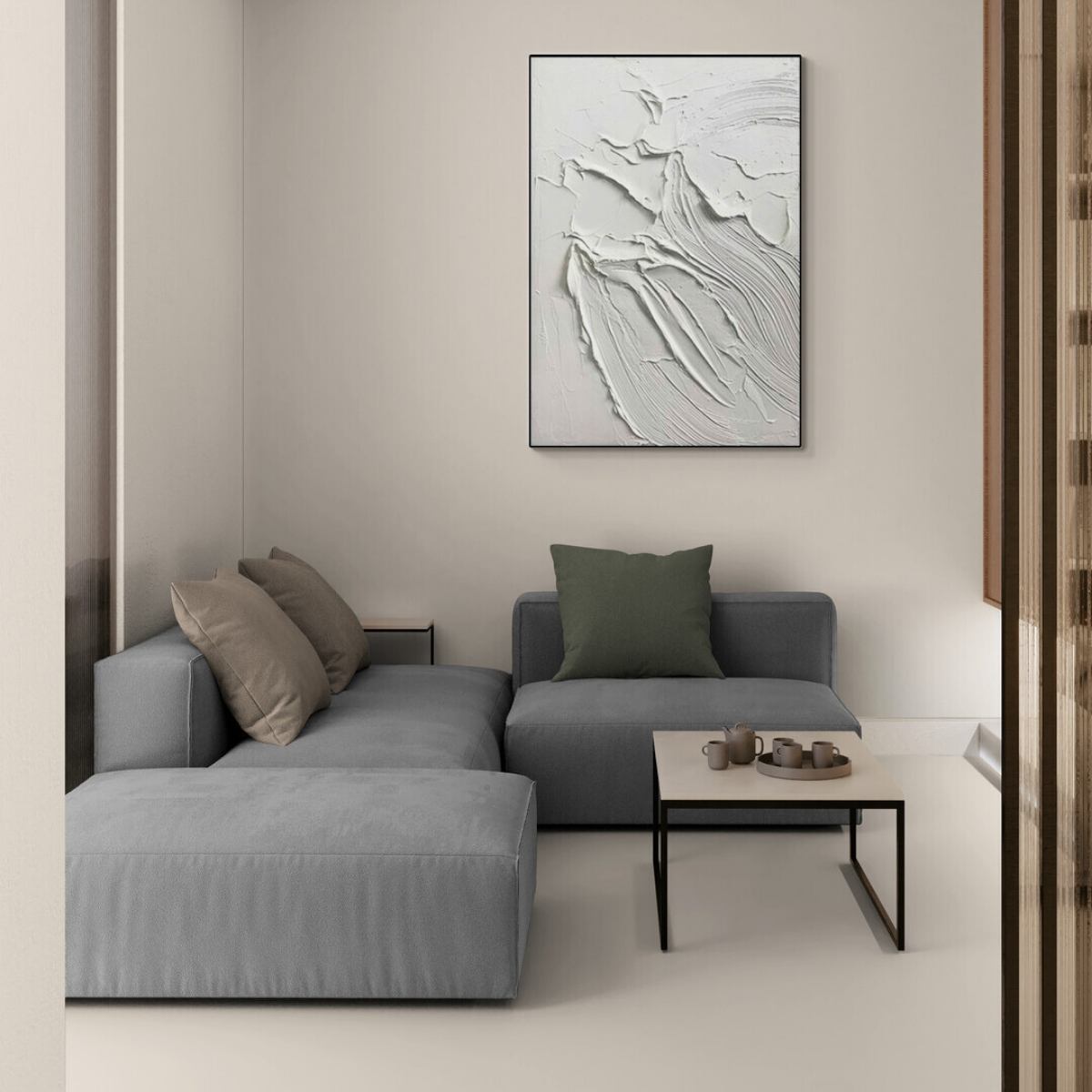 Consento Hand-Painted Wall Art