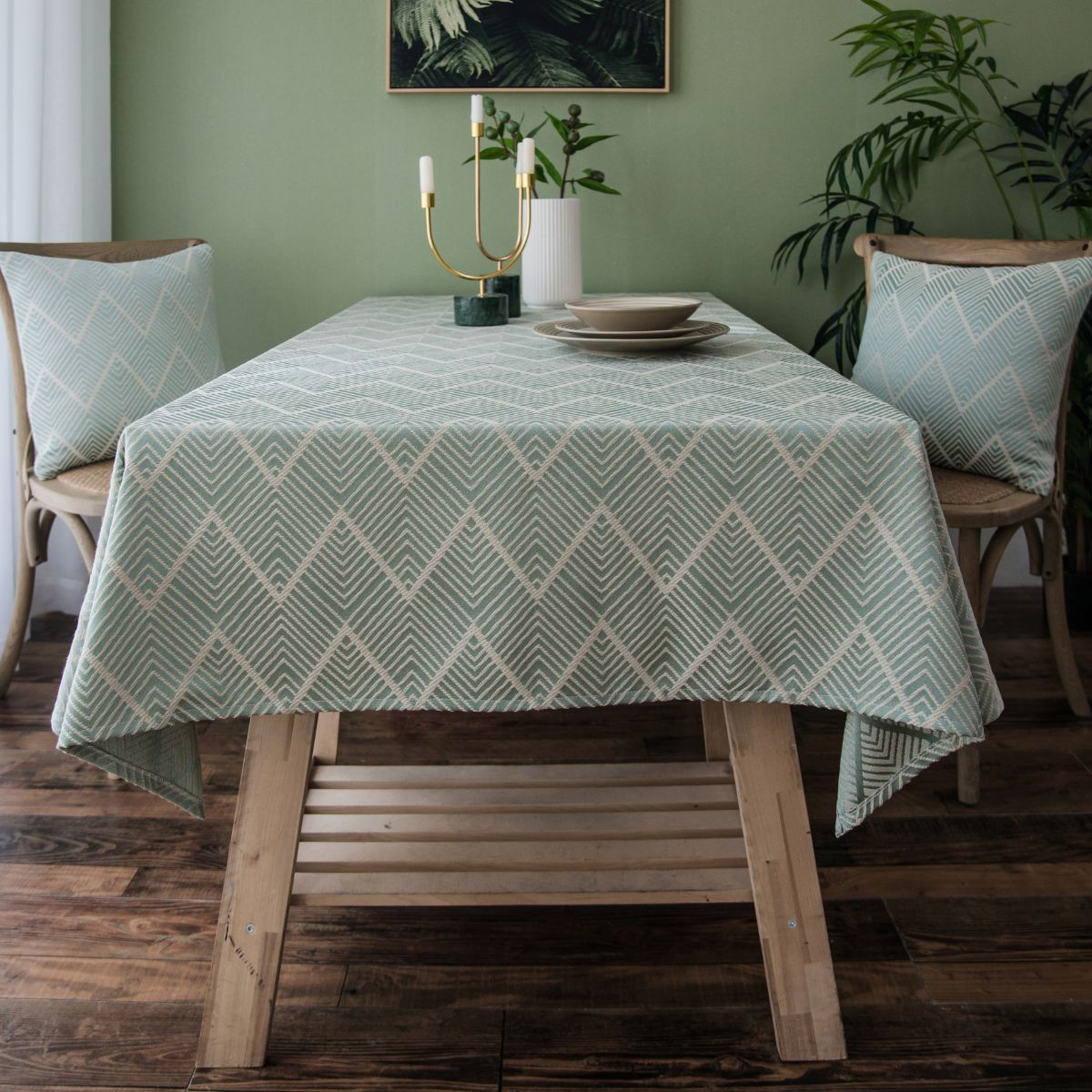 Valeno Green Table Cloth