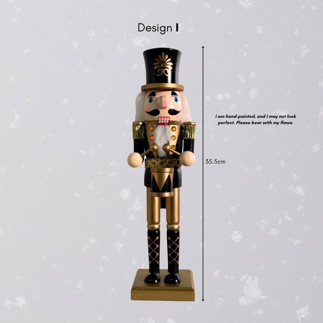 Christmas Wooden Nutcracker Decorative Figurine Design I