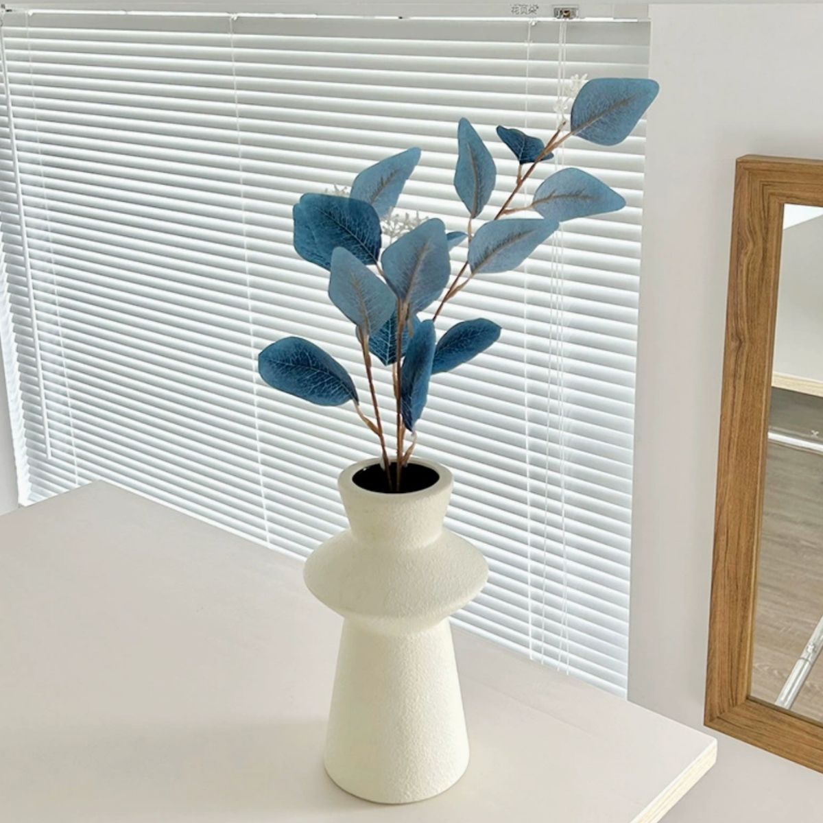 Faux Apple Leaf Foliage - Blue