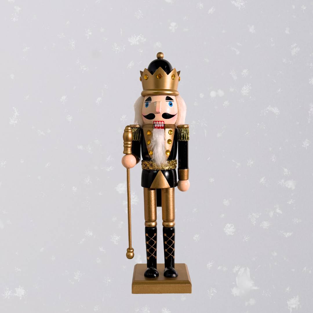 Christmas Wooden Nutcracker Decorative Figurine Design J