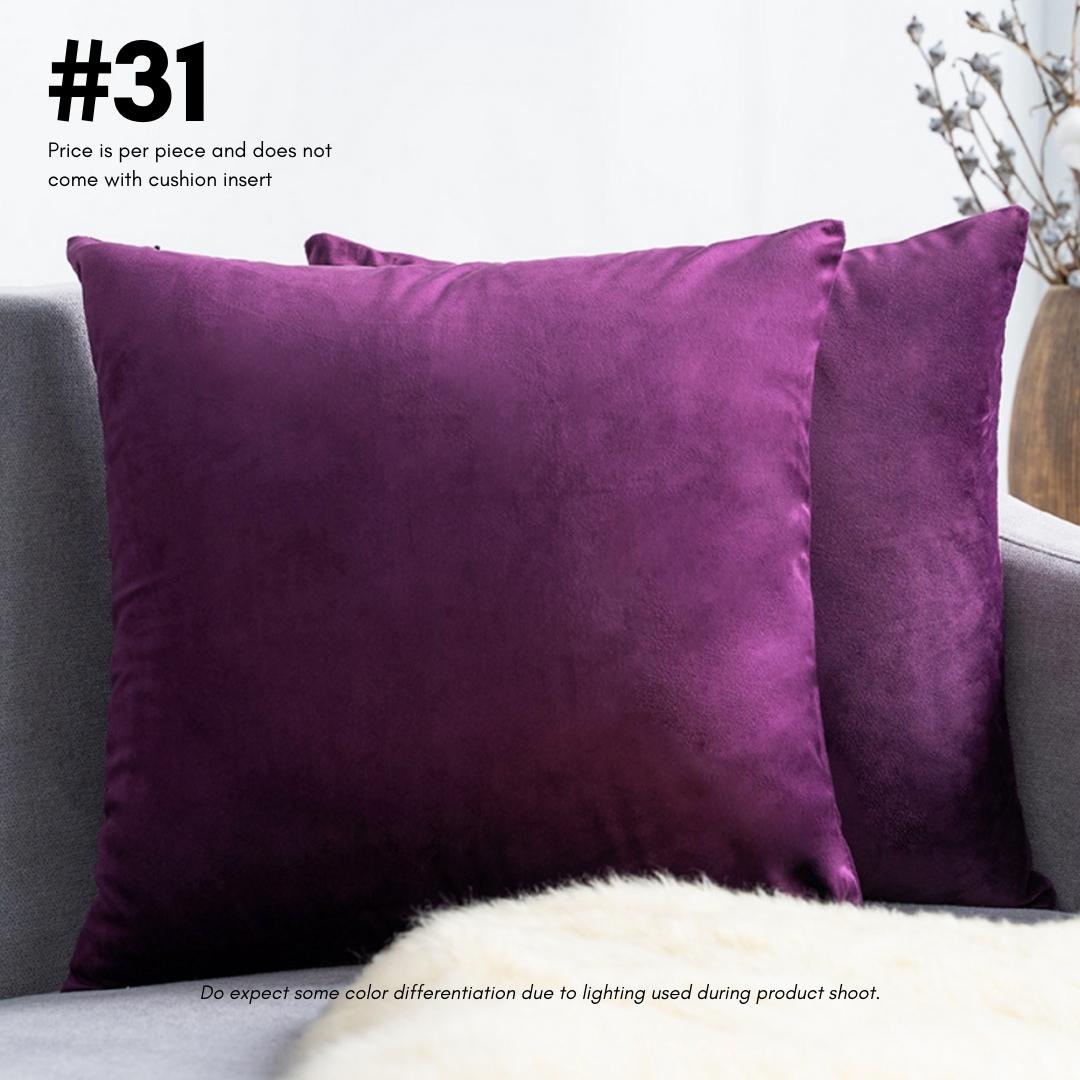 Vivian Solid Velvet Cushion Cover